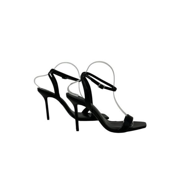 ASOS DESIGN black strappy heeled sandals size 8 - Picture 14 of 15